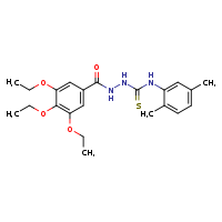 N-{[(2,5-dimethylphenyl)carbamothioyl]amino}-3,4,5-triethoxybenzamide