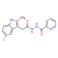 N'-[2-(5-fluoro-2-methyl-1H-indol-3-yl)acetyl]pyridine-2-carbohydrazide