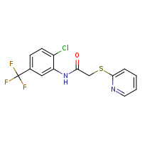 N-[2-chloro-5-(trifluoromethyl)phenyl]-2-(pyridin-2-ylsulfanyl)acetamide