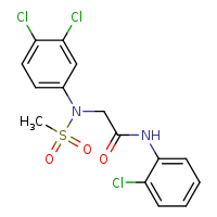 N-(2-chlorophenyl)-2-[N-(3,4-dichlorophenyl)methanesulfonamido]acetamide