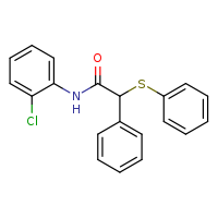 N-(2-chlorophenyl)-2-phenyl-2-(phenylsulfanyl)acetamide