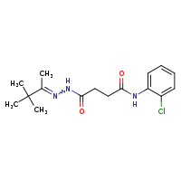 N-(2-chlorophenyl)-3-{N'-[(2E)-3,3-dimethylbutan-2-ylidene]hydrazinecarbonyl}propanamide