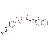 N-(2-chlorophenyl)-3-[N'-(4-acetamidobenzenesulfonyl)hydrazinecarbonyl]propanamide
