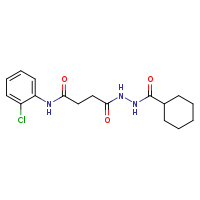 N-(2-chlorophenyl)-3-(N'-cyclohexanecarbonylhydrazinecarbonyl)propanamide