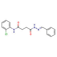 N-(2-chlorophenyl)-3-{N'-[(E)-phenylmethylidene]hydrazinecarbonyl}propanamide