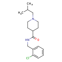 N-[(2-chlorophenyl)methyl]-1-(2-methylpropyl)piperidine-4-carboxamide