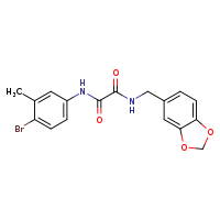 N-(2H-1,3-benzodioxol-5-ylmethyl)-N'-(4-bromo-3-methylphenyl)ethanediamide