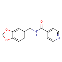 N-(2H-1,3-benzodioxol-5-ylmethyl)pyridine-4-carboxamide