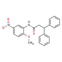 N-(2-methoxy-5-nitrophenyl)-3,3-diphenylpropanamide