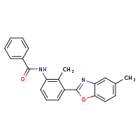 N-[2-methyl-3-(5-methyl-1,3-benzoxazol-2-yl)phenyl]benzamide