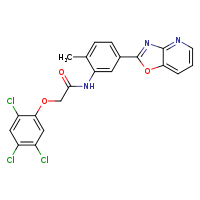 N-(2-methyl-5-{[1,3]oxazolo[4,5-b]pyridin-2-yl}phenyl)-2-(2,4,5-trichlorophenoxy)acetamide