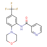 N-[2-(morpholin-4-yl)-5-(trifluoromethyl)phenyl]pyridine-3-carboxamide
