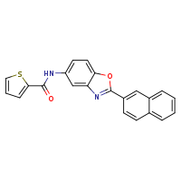 N-[2-(naphthalen-2-yl)-1,3-benzoxazol-5-yl]thiophene-2-carboxamide