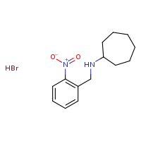 N-[(2-nitrophenyl)methyl]cycloheptanamine hydrobromide