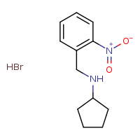 N-[(2-nitrophenyl)methyl]cyclopentanamine hydrobromide