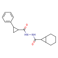 N'-(2-phenylcyclopropanecarbonyl)bicyclo[4.1.0]heptane-7-carbohydrazide