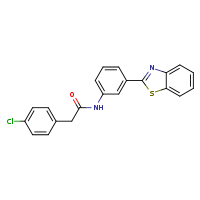 N-[3-(1,3-benzothiazol-2-yl)phenyl]-2-(4-chlorophenyl)acetamide