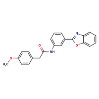 N-[3-(1,3-benzoxazol-2-yl)phenyl]-2-(4-methoxyphenyl)acetamide