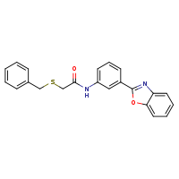 N-[3-(1,3-benzoxazol-2-yl)phenyl]-2-(benzylsulfanyl)acetamide