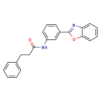 N-[3-(1,3-benzoxazol-2-yl)phenyl]-3-phenylpropanamide