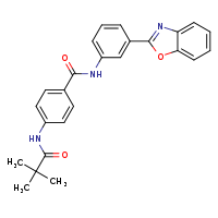 N-[3-(1,3-benzoxazol-2-yl)phenyl]-4-(2,2-dimethylpropanamido)benzamide