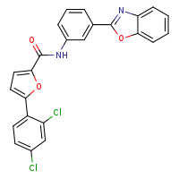 N-[3-(1,3-benzoxazol-2-yl)phenyl]-5-(2,4-dichlorophenyl)furan-2-carboxamide