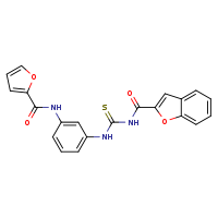 N-(3-{[(1-benzofuran-2-ylformamido)methanethioyl]amino}phenyl)furan-2-carboxamide