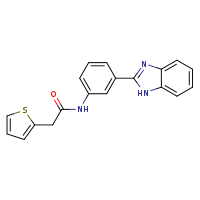 N-[3-(1H-1,3-benzodiazol-2-yl)phenyl]-2-(thiophen-2-yl)acetamide