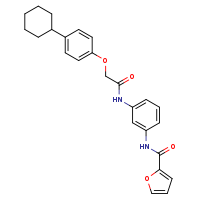 N-{3-[2-(4-cyclohexylphenoxy)acetamido]phenyl}furan-2-carboxamide