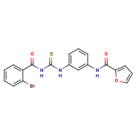 N-[3-({[(2-bromophenyl)formamido]methanethioyl}amino)phenyl]furan-2-carboxamide