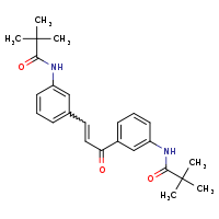 N-{3-[(2E)-3-[3-(2,2-dimethylpropanamido)phenyl]prop-2-enoyl]phenyl}-2,2-dimethylpropanamide