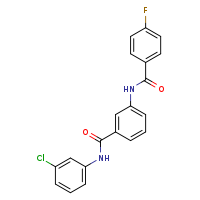 N-{3-[(3-chlorophenyl)carbamoyl]phenyl}-4-fluorobenzamide