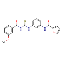 N-[3-({[(3-methoxyphenyl)formamido]methanethioyl}amino)phenyl]furan-2-carboxamide