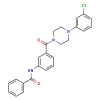 N-{3-[4-(3-chlorophenyl)piperazine-1-carbonyl]phenyl}benzamide