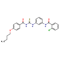 N-[3-({[(4-butoxyphenyl)formamido]methanethioyl}amino)phenyl]-2-chlorobenzamide