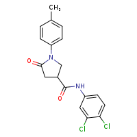N-(3,4-dichlorophenyl)-1-(4-methylphenyl)-5-oxopyrrolidine-3-carboxamide