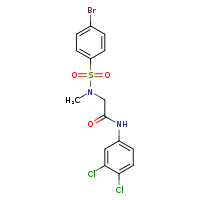 N-(3,4-dichlorophenyl)-2-(N-methyl-4-bromobenzenesulfonamido)acetamide