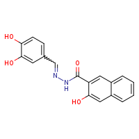 N'-[(3,4-dihydroxyphenyl)methylidene]-3-hydroxynaphthalene-2-carbohydrazide