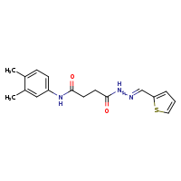 N-(3,4-dimethylphenyl)-3-{N'-[(E)-thiophen-2-ylmethylidene]hydrazinecarbonyl}propanamide