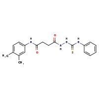 N'-(3,4-dimethylphenyl)-N-[(phenylcarbamothioyl)amino]succinamide