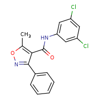 N-(3,5-dichlorophenyl)-5-methyl-3-phenyl-1,2-oxazole-4-carboxamide