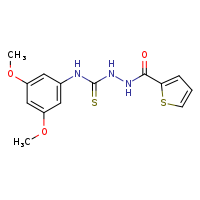 N-{[(3,5-dimethoxyphenyl)carbamothioyl]amino}thiophene-2-carboxamide