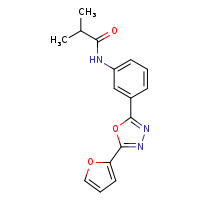N-{3-[5-(furan-2-yl)-1,3,4-oxadiazol-2-yl]phenyl}-2-methylpropanamide