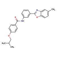 N-[3-(5-methyl-1,3-benzoxazol-2-yl)phenyl]-4-(2-methylpropoxy)benzamide