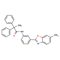 N-[3-(6-methyl-1,3-benzoxazol-2-yl)phenyl]-2,2-diphenylpropanamide