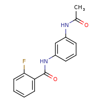 N-(3-acetamidophenyl)-2-fluorobenzamide