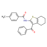 N-(3-benzoyl-4,5,6,7-tetrahydro-1-benzothiophen-2-yl)-4-methylbenzamide