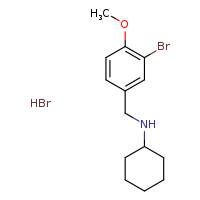 N-[(3-bromo-4-methoxyphenyl)methyl]cyclohexanamine hydrobromide