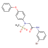 N-(3-bromophenyl)-2-[N-(4-phenoxyphenyl)methanesulfonamido]acetamide