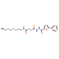 N-(3-butoxypropyl)-4-oxo-4-[(5-phenylfuran-2-yl)formohydrazido]butanamide